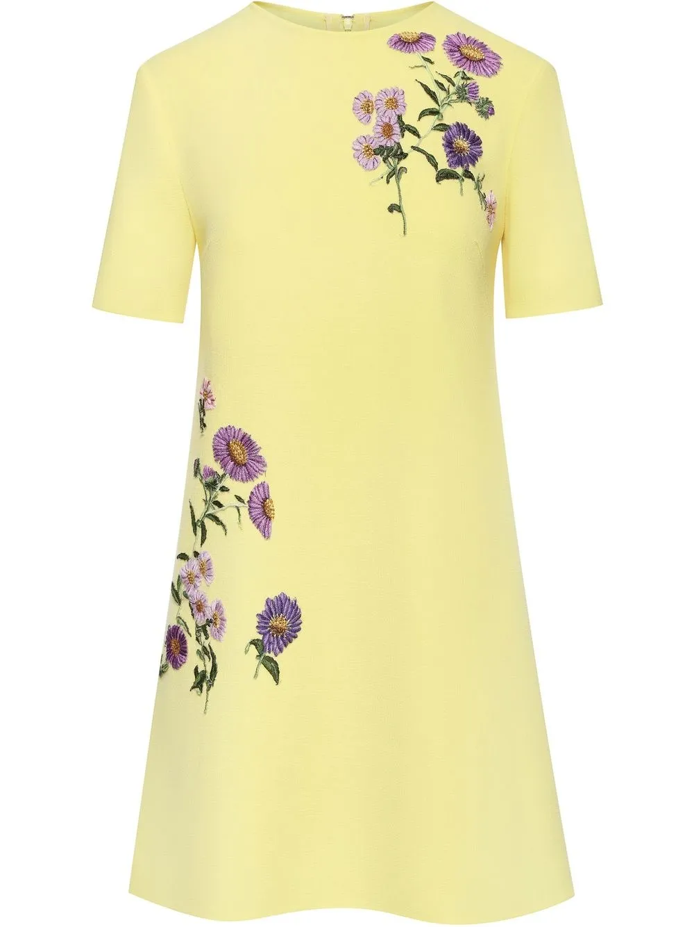 

Oscar de la Renta vestido recto Aster - Amarillo