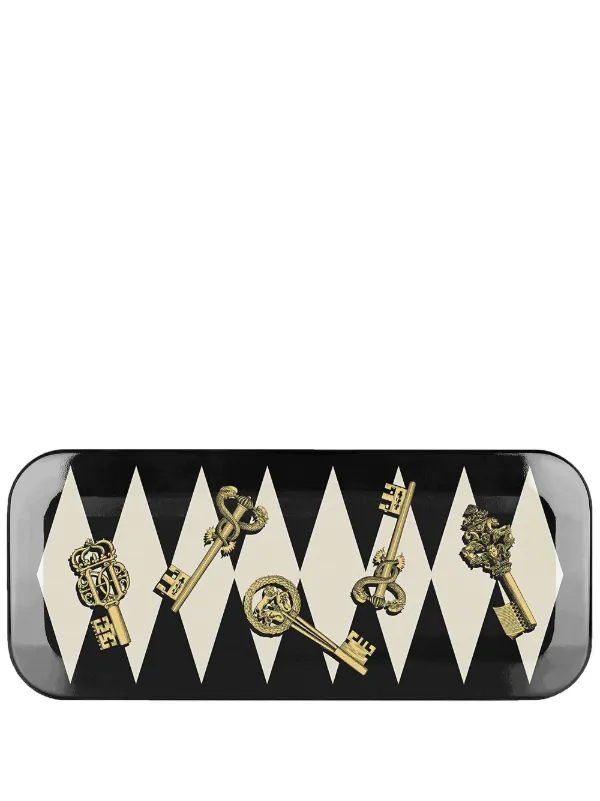 Fornasetti Chiavi トレイ | ブラック | FARFETCH JP