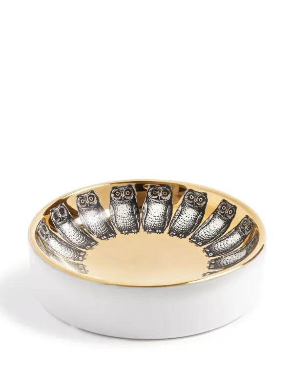 Fornasetti Giro Di Civette Ashtray | Gold | FARFETCH TH