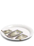 Fornasetti Civette owl-print tray - White