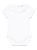 Patachou ruffled-collar body - White