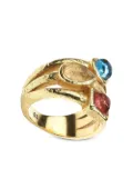 Goossens Mini Cabochons stacking ring - Gold