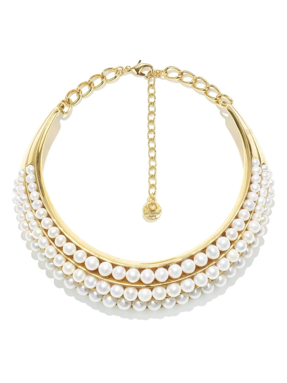 Goossens Graine De Gemmes Statement Necklace In Gold
