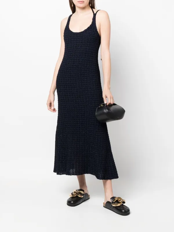 knee length dresses for ladies The Scoop Neck Midi Dress – The Standard Stitch main image 0