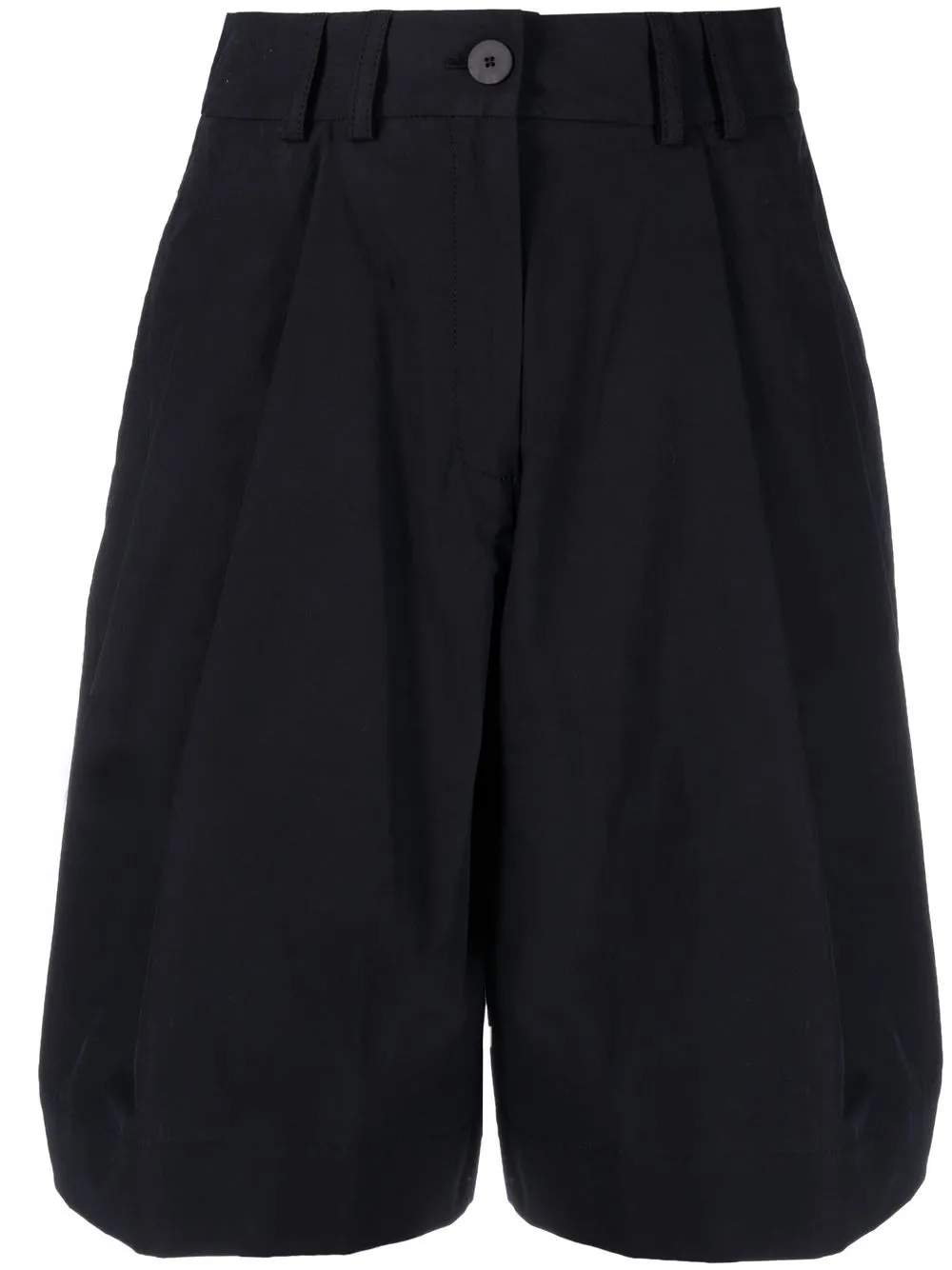 Studio Nicholson Tailored Flared Shorts In Blue