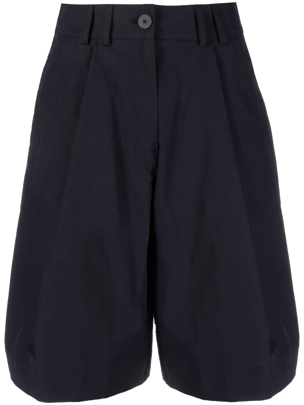 Studio Nicholson Tailored Flared Shorts In Blue