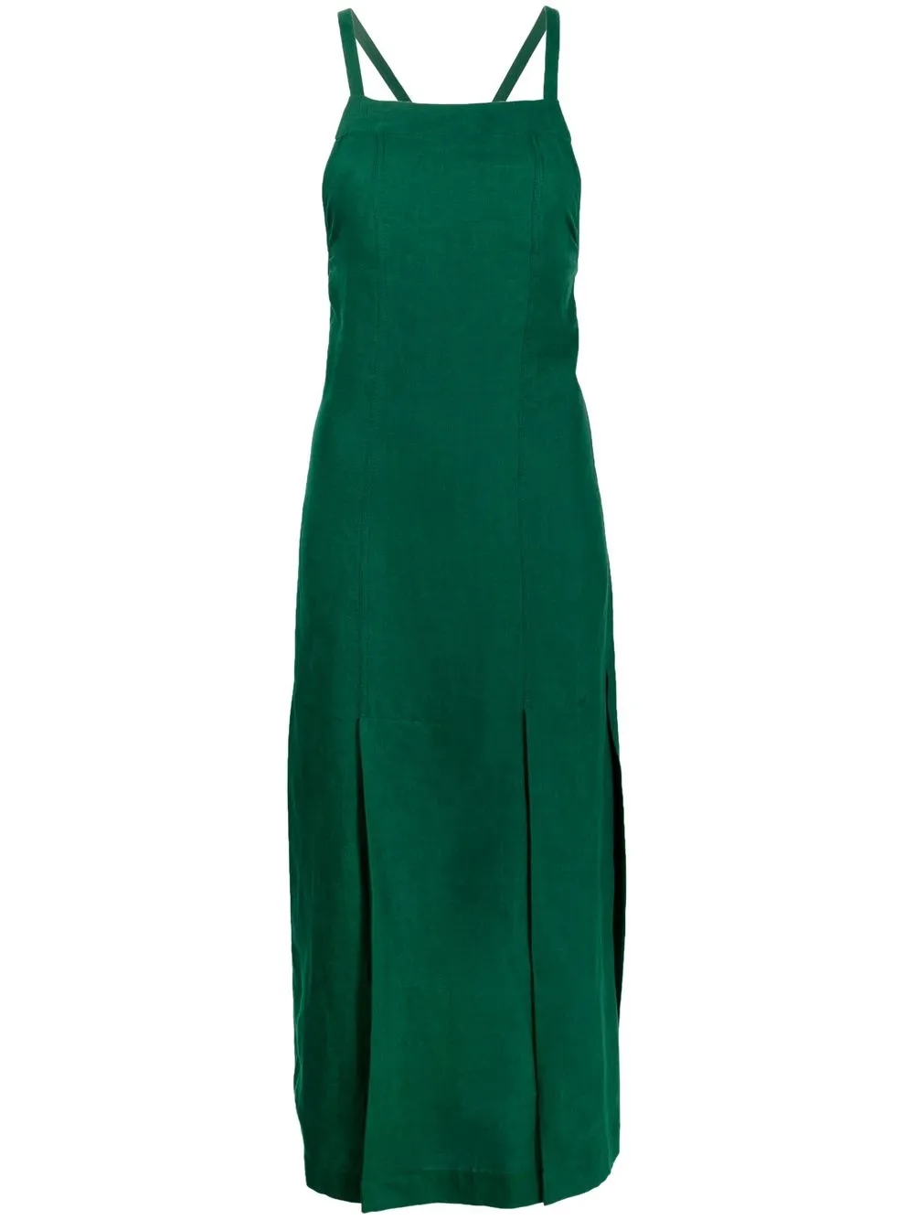 

Three Graces vestido midi con tiras cruzadas - Verde