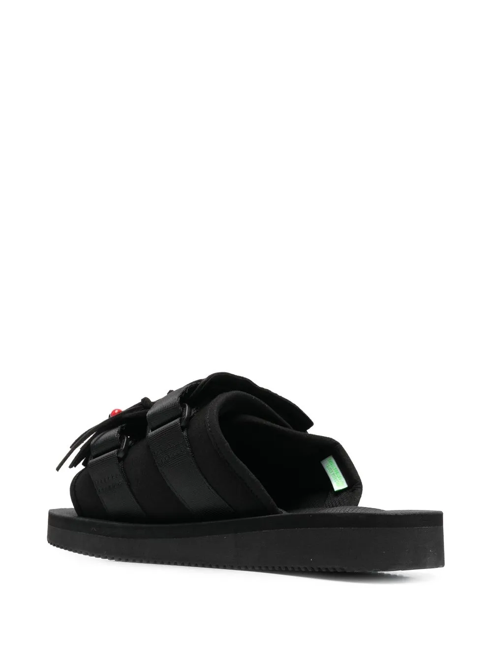 Suicoke Moto-cab Fringed Sandals In Black