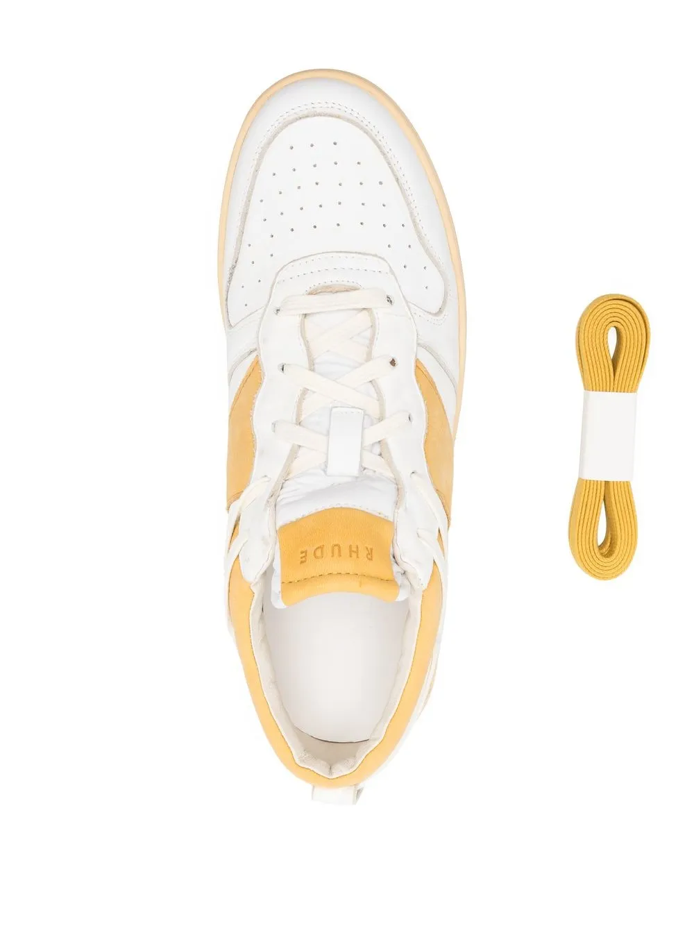 RHUDE Sneakers met colourblocking Wit