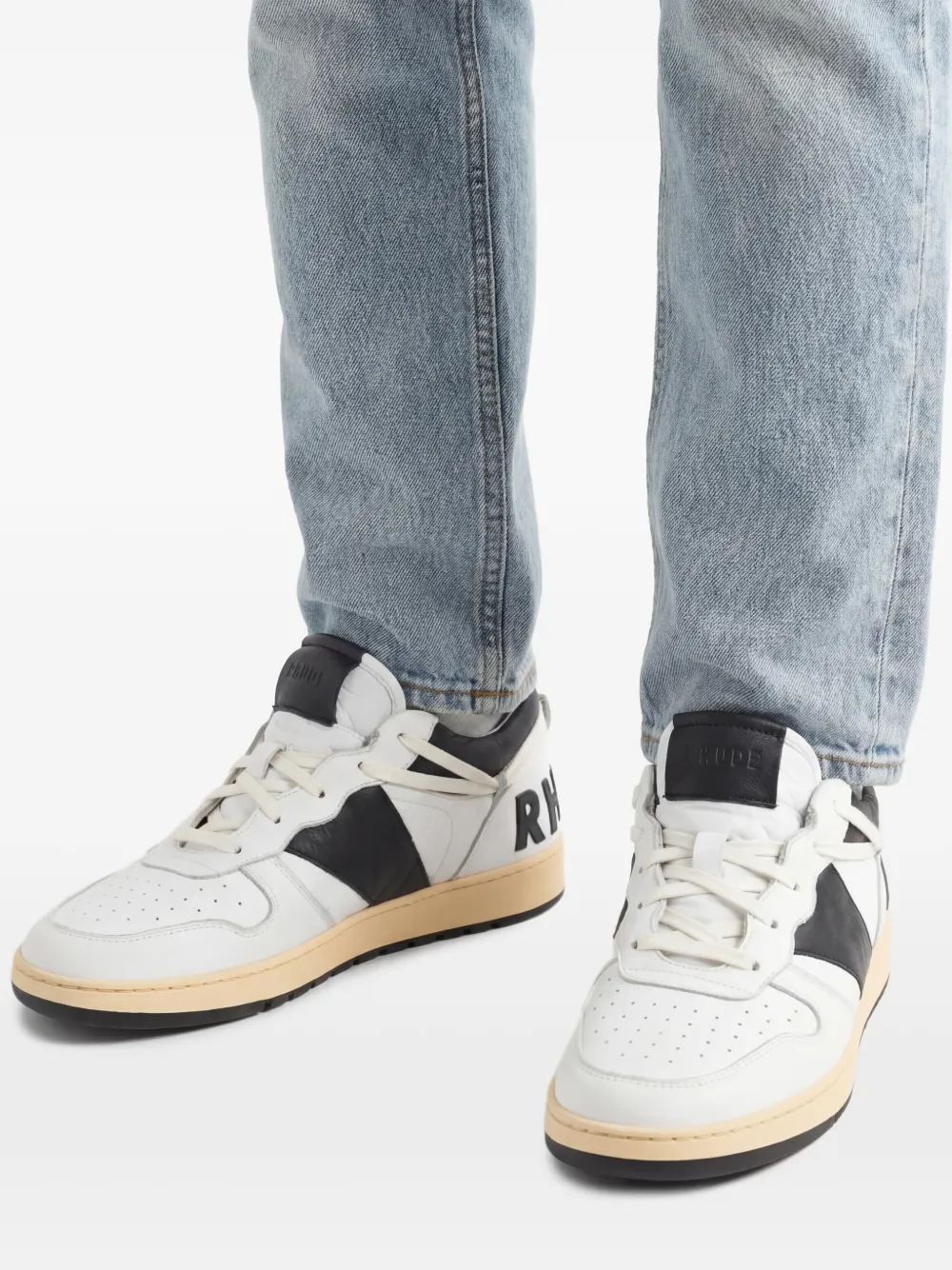  Rhude Sneakers Mit Logo   Weiß 