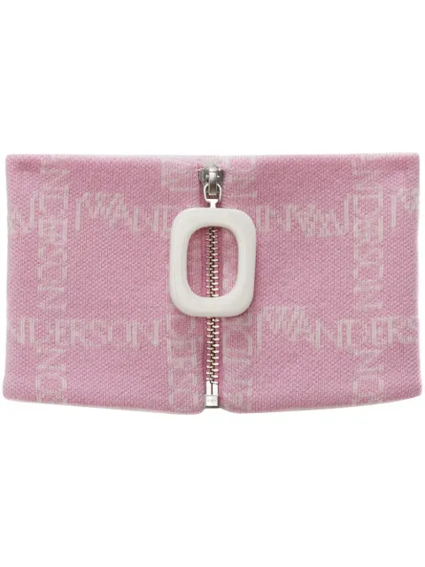 JW Anderson monogram-print merino neck scarf