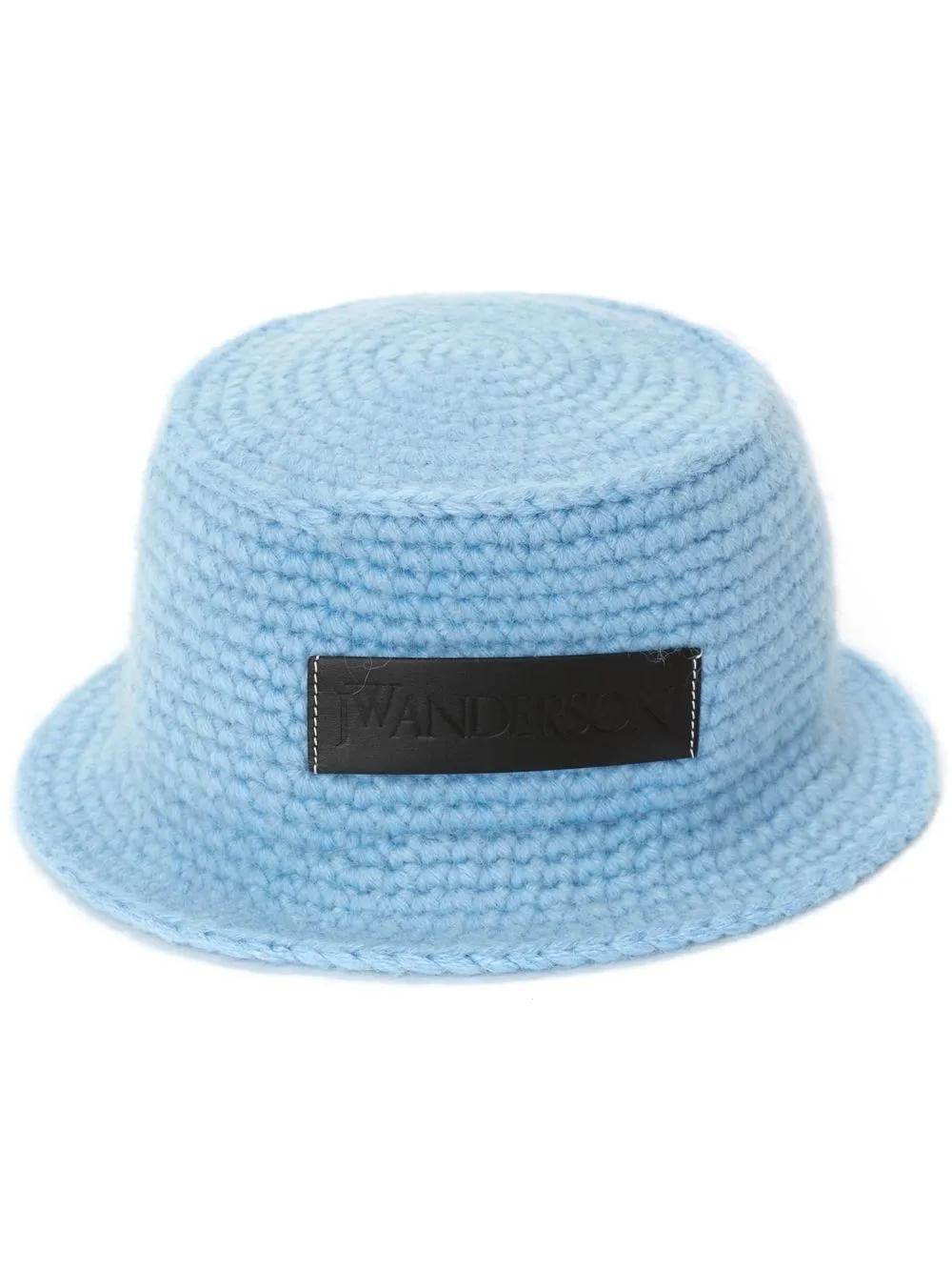 

JW Anderson gorro de pescador tejido con parche del logo - Azul