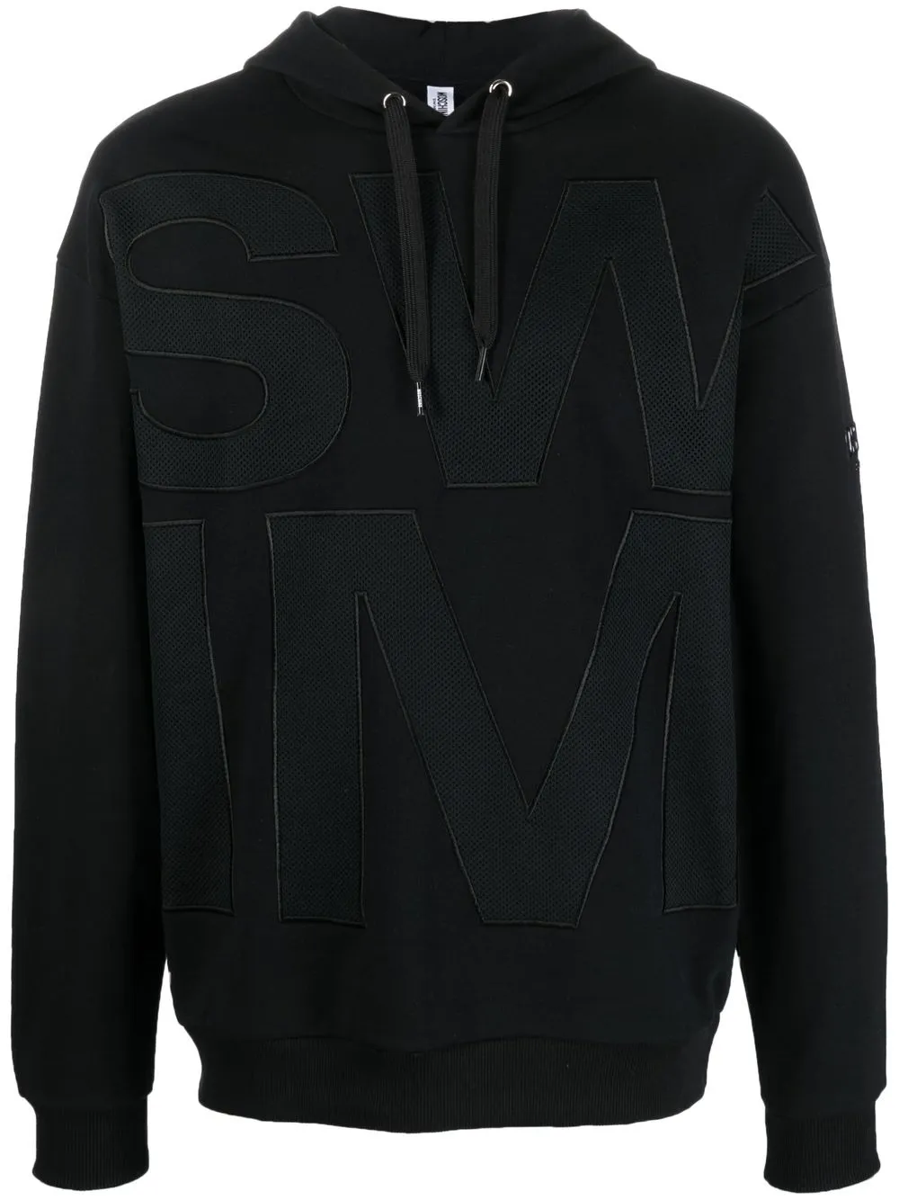 

Moschino hoodie con parche del logo - Negro