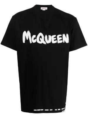 T-shirt Alexander McQueen 649876QQZ56 bianco | FRMODA.com