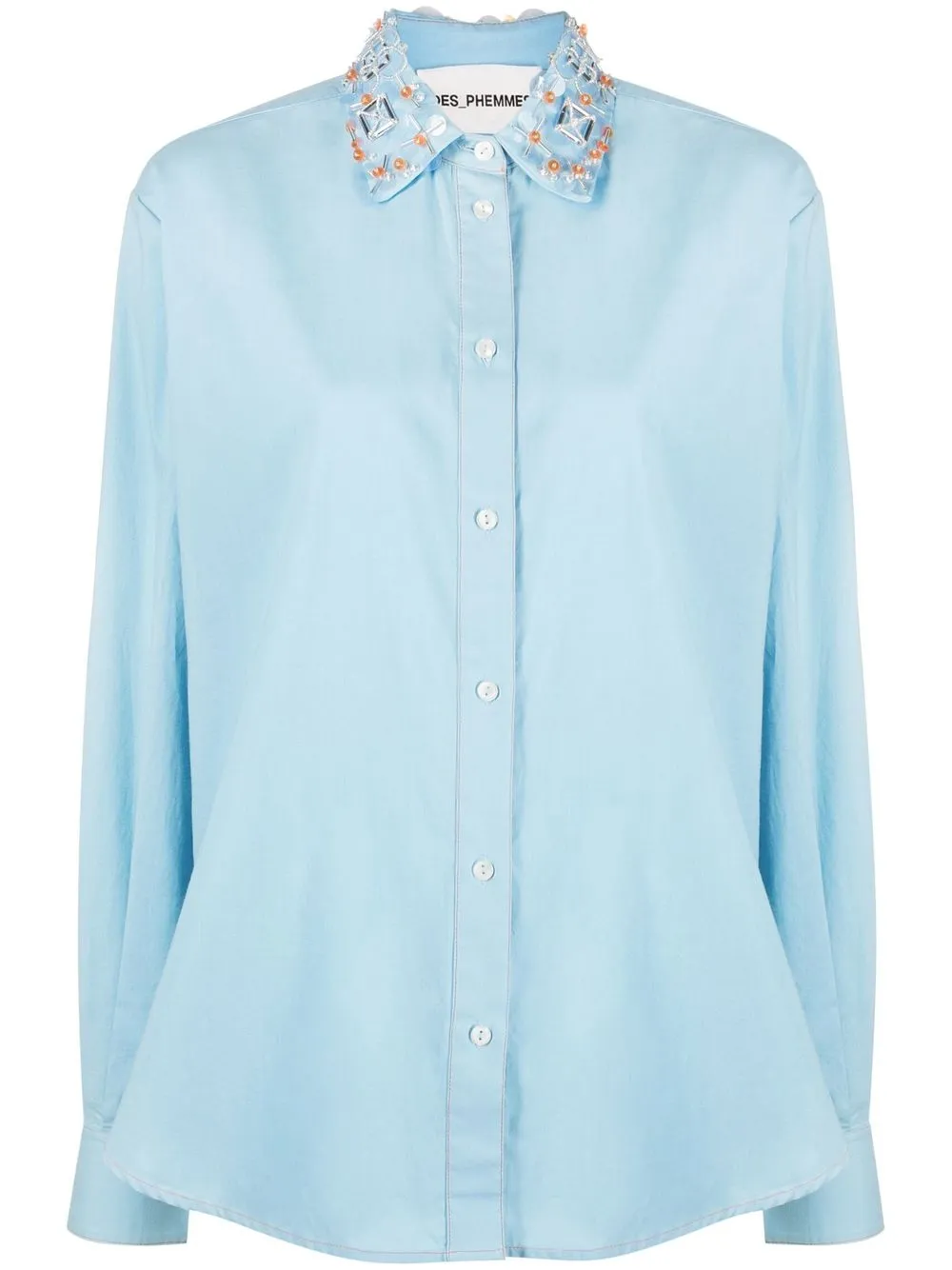 

DES PHEMMES camisa con cuentas - Azul