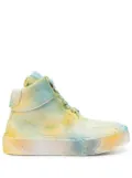 Guidi spray-effect high-top sneakers - Green