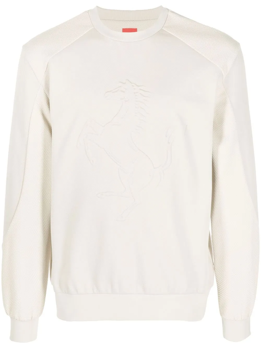 

Ferrari Prancing Horse embossed sweatshirt - Neutrals