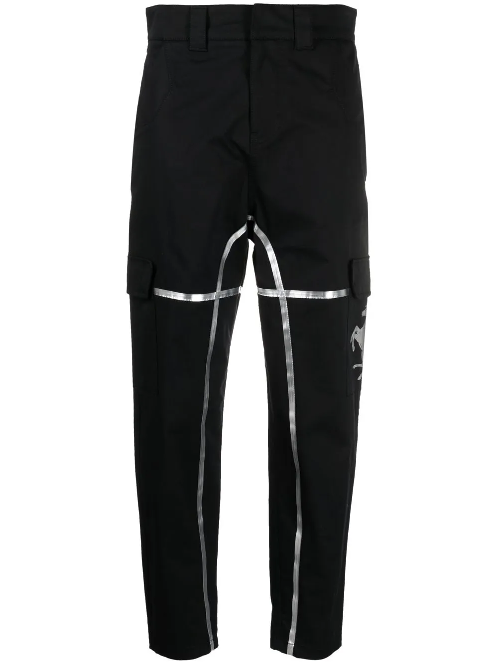 

Ferrari pantalones con ribete metalizado - Negro