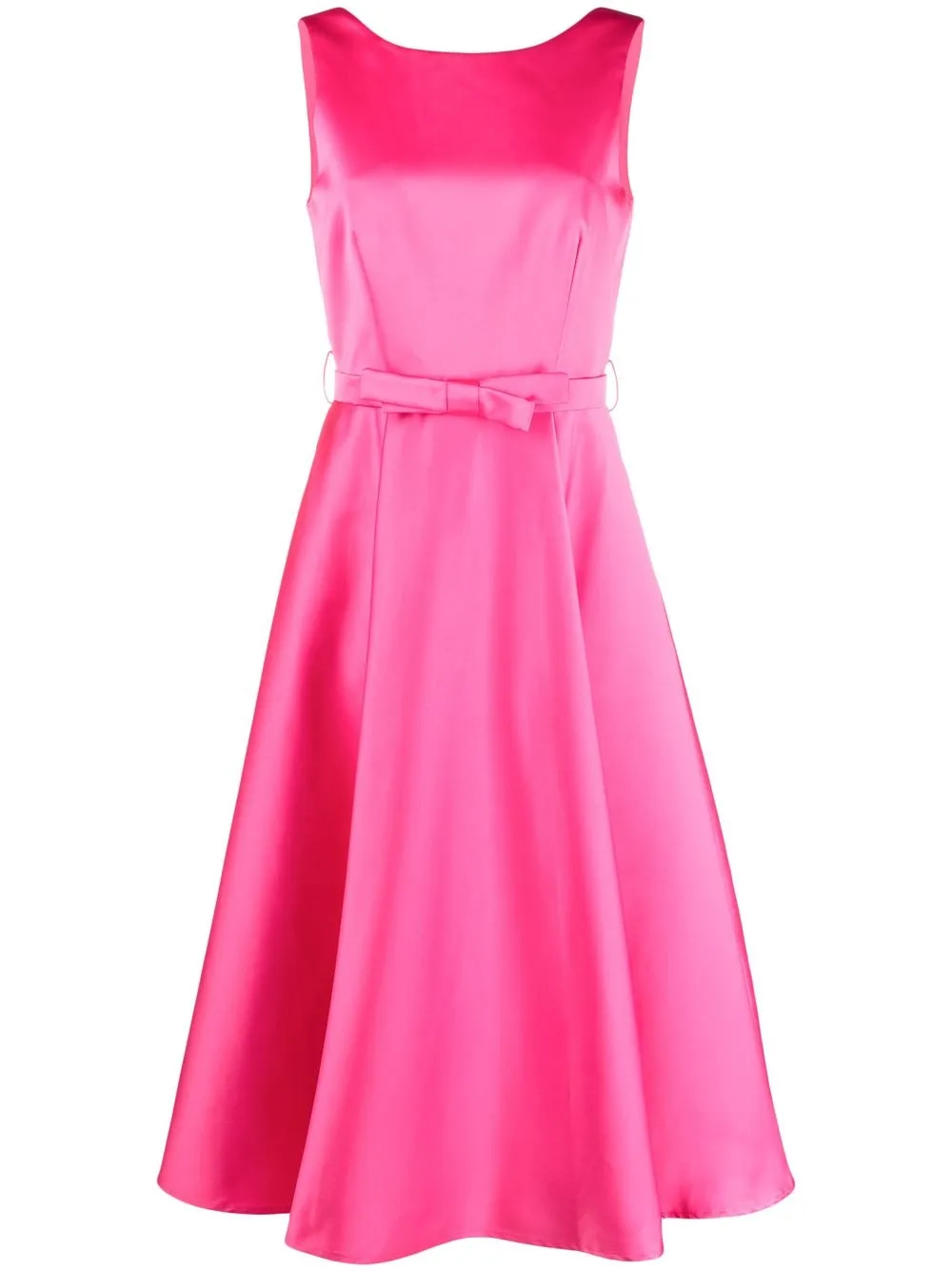 

P.A.R.O.S.H. vestido midi con detalle de moño - Rosado
