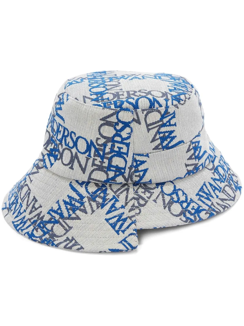 Jw Anderson Asymmetric Logo Print Bucket Hat Farfetch 6264