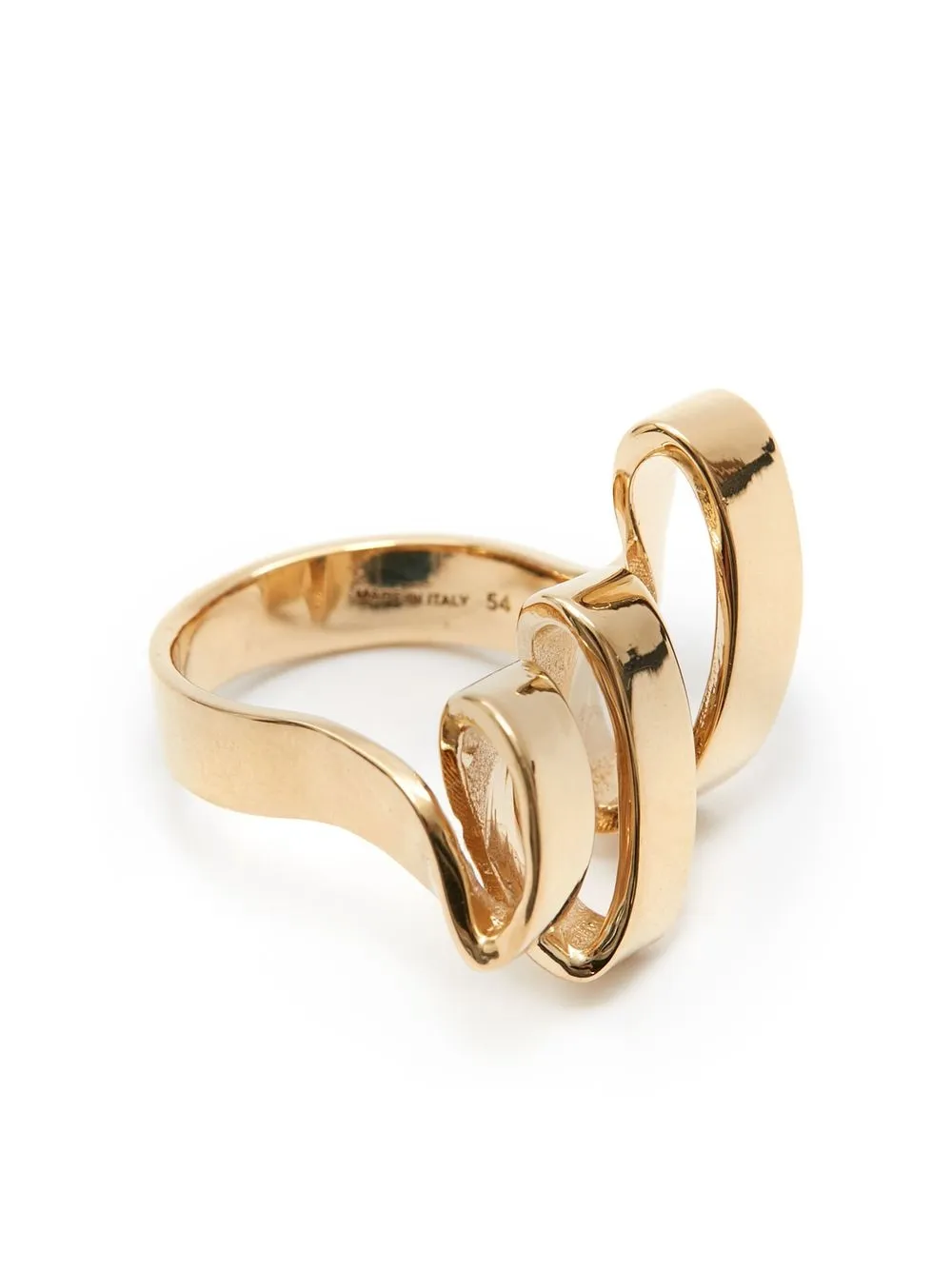 

JW Anderson anillo Ribbon asimétrico - Dorado