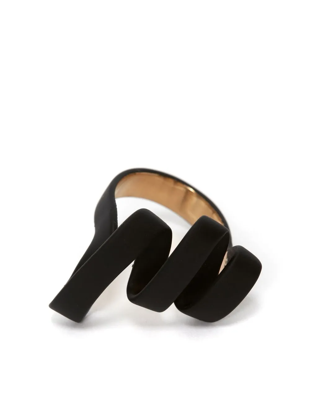 

JW Anderson anillo Ribbon asimétrico - Negro