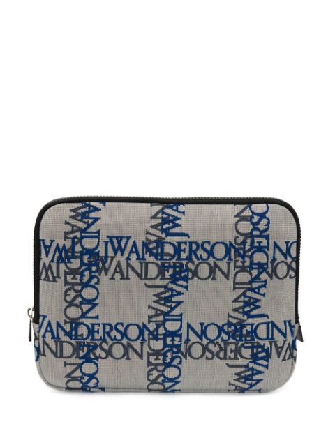 JW Anderson logo-print iPad pouch