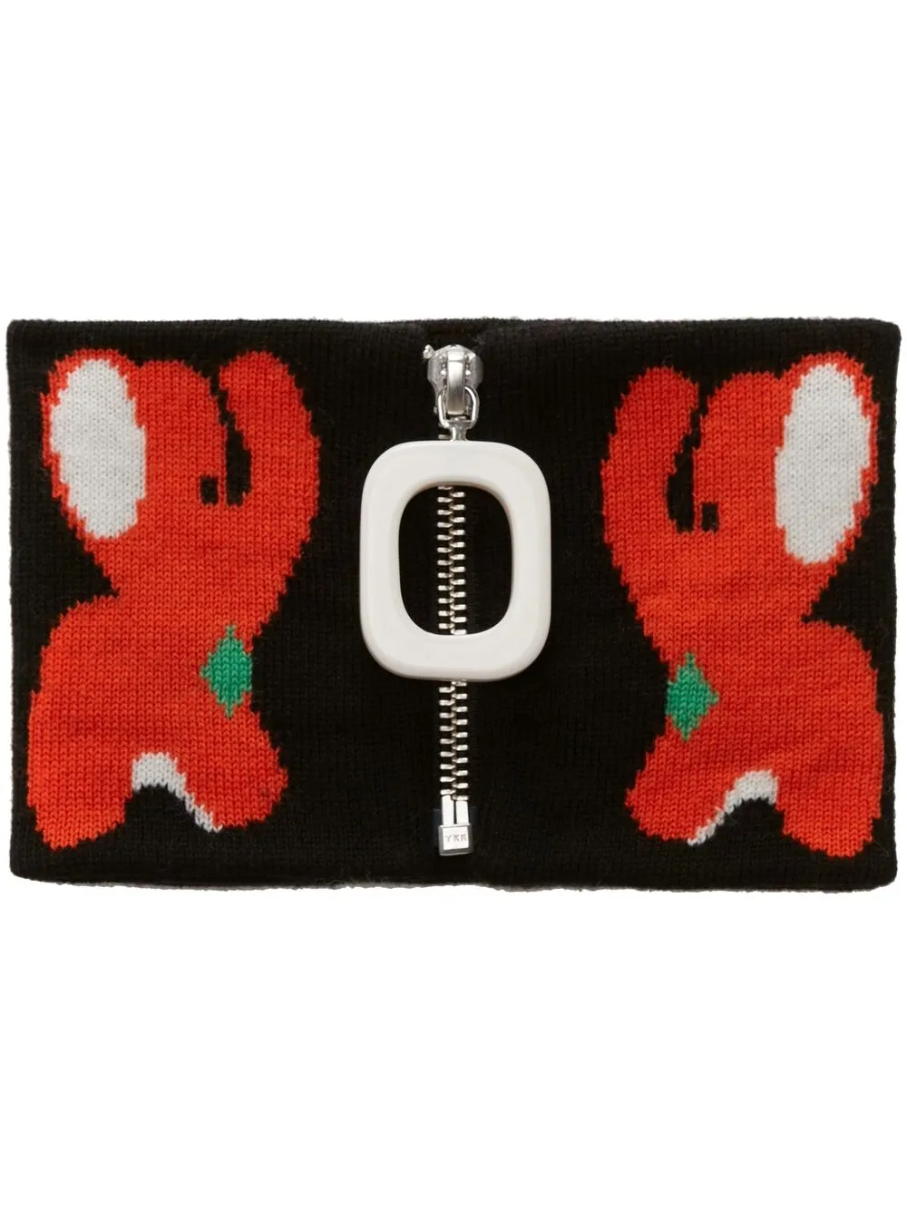 

JW Anderson elephant-knit neck scarf - Black