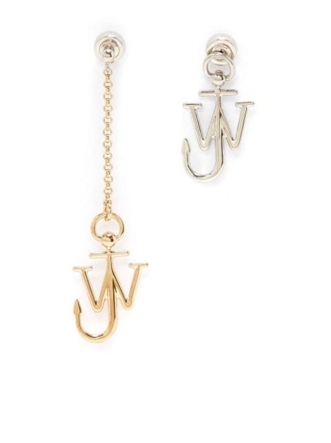 JW Anderson asymmetric Anchor-motif earrings