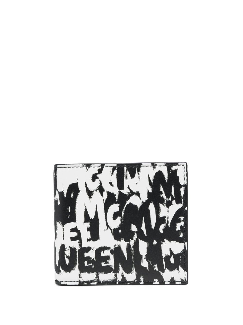 

Alexander McQueen cartera con logo estampado - Negro