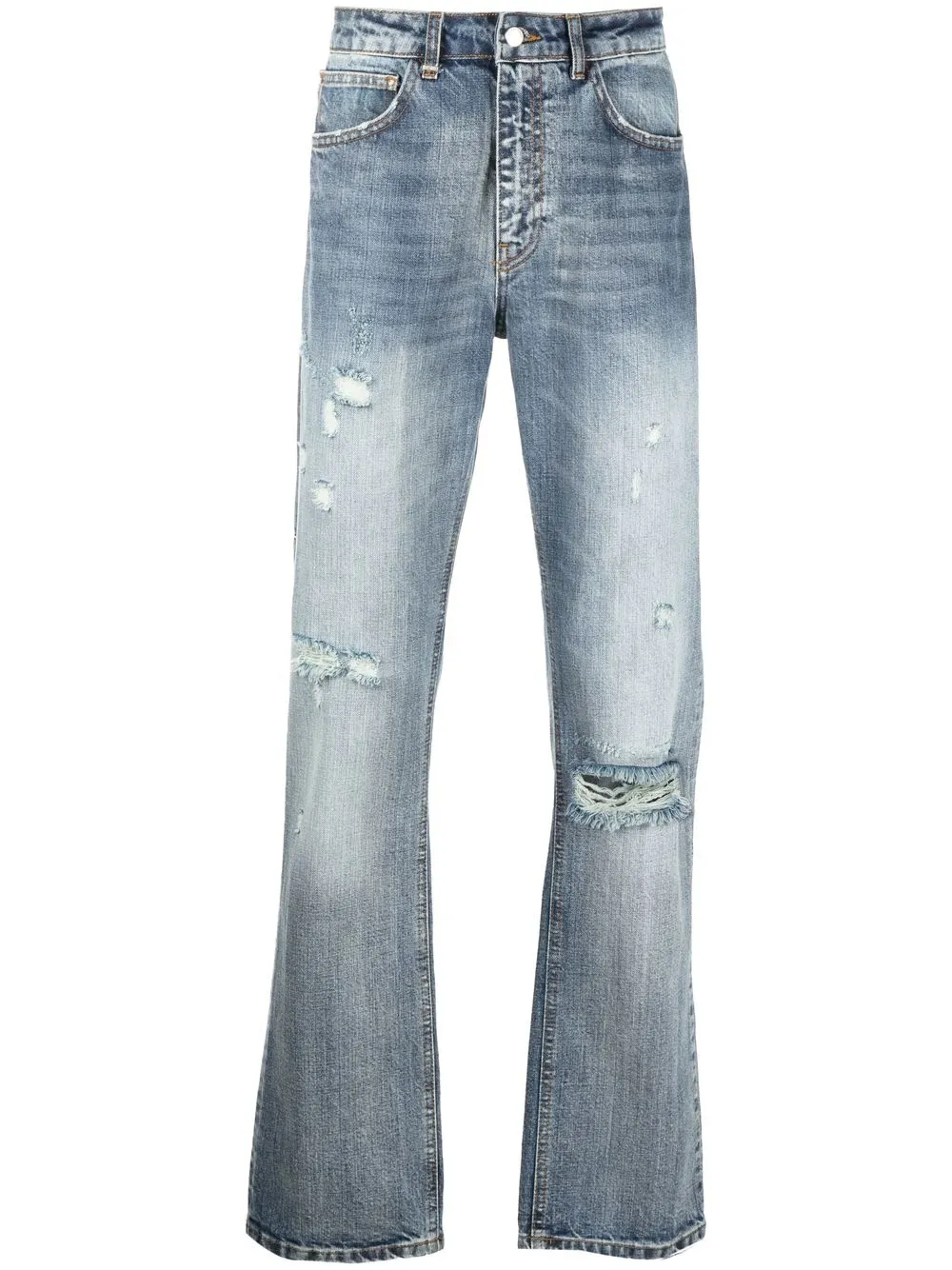 

Flaneur Homme jeans rectos con efecto envejecido - Azul