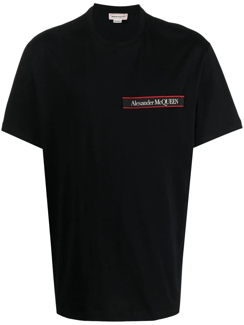 

Alexander McQueen playera con parche del logo - Negro