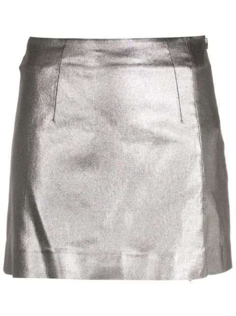 Olympiah metallic-effect mini skirt