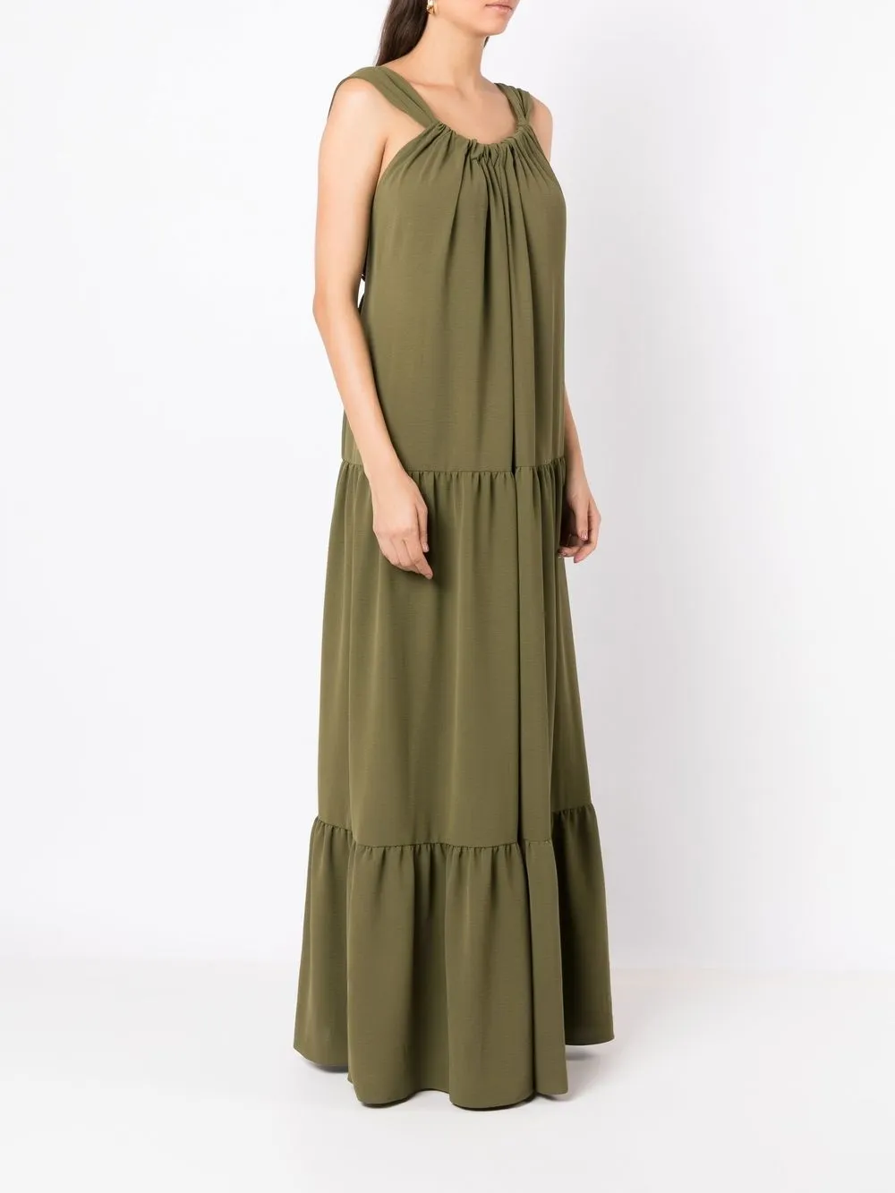  Olympiah Flow Tiered Maxi Dress - Green 