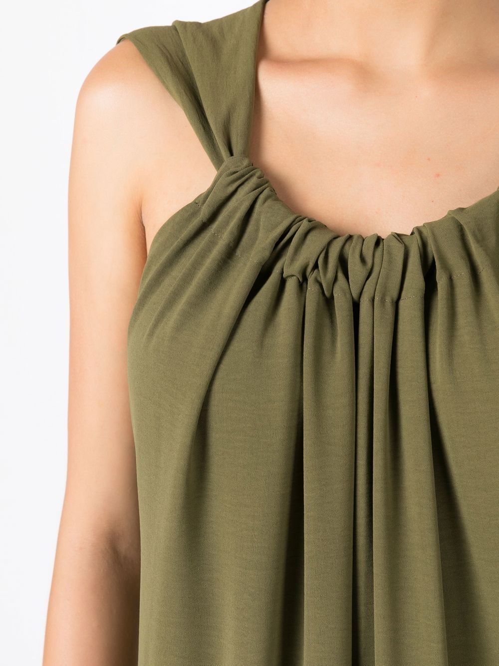 Shop Olympiah Flow Tiered Maxi Dress In Green