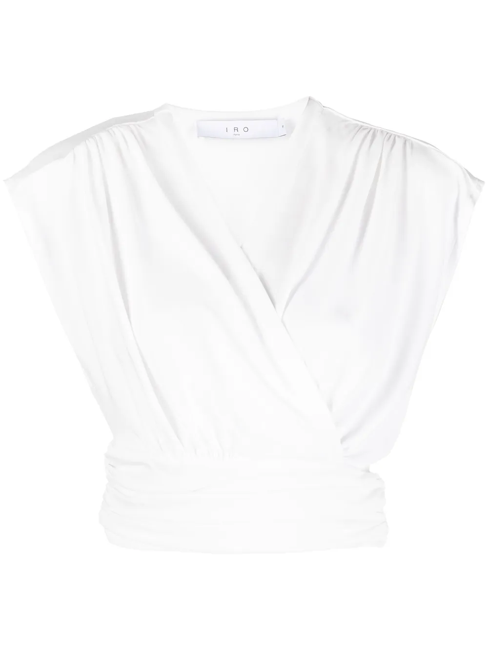 

IRO sleeveless wrap cropped top - White
