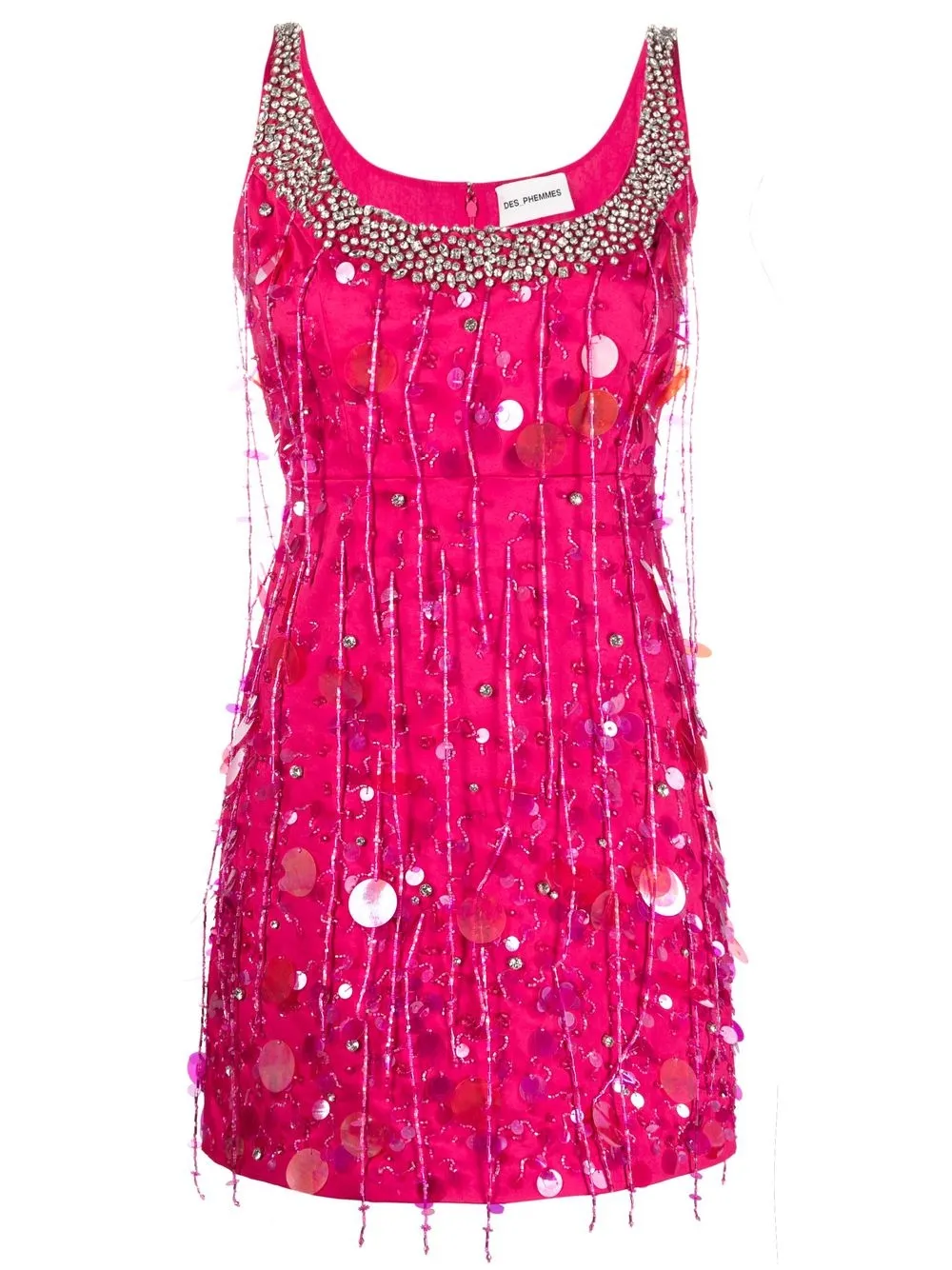 

DES PHEMMES sequin-embellished mini dress - Pink