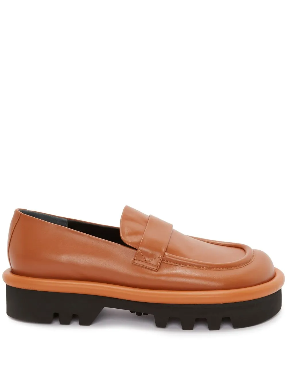 

JW Anderson Bumper-Tube leather chunky loafers - Brown