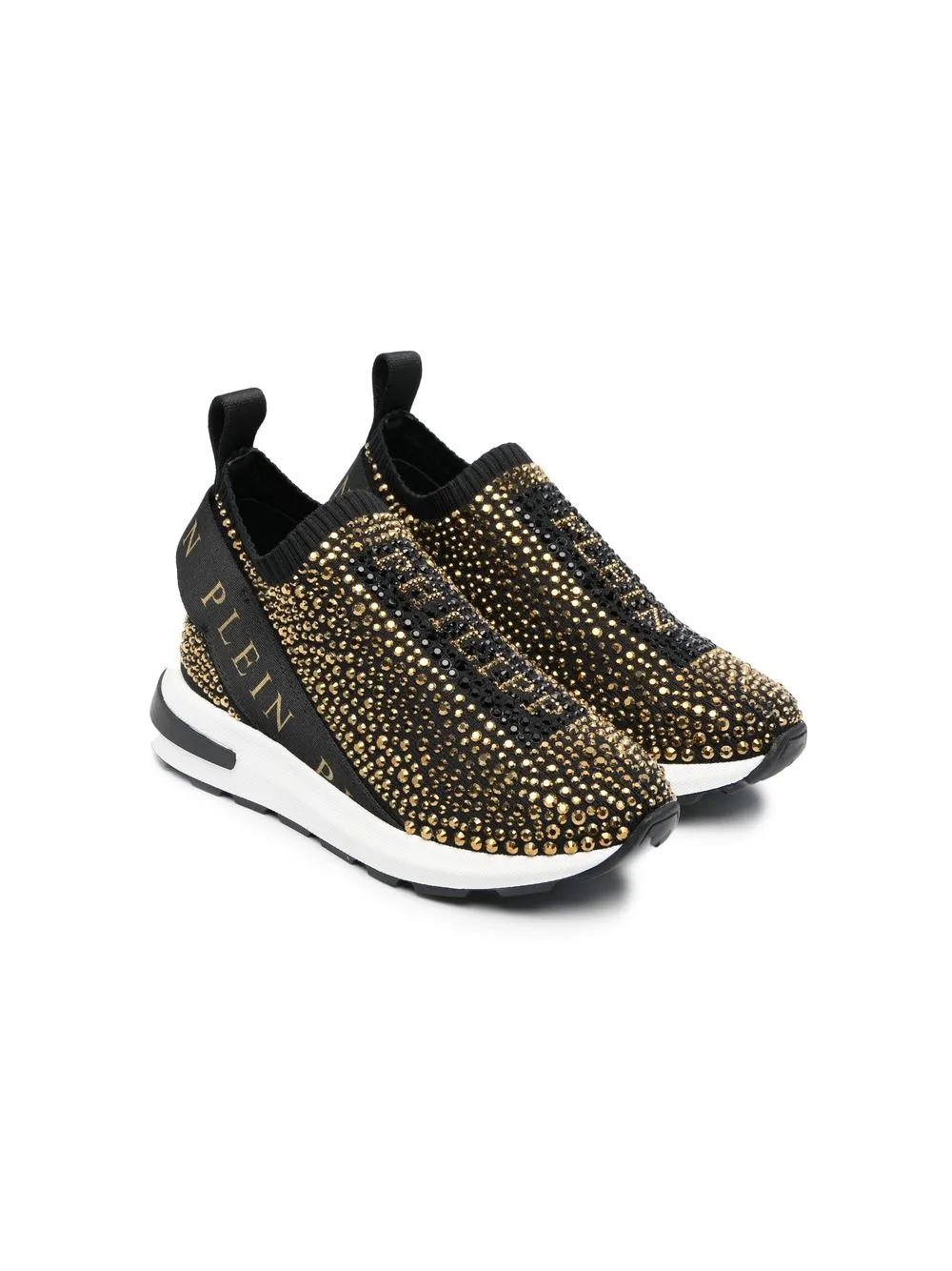 

Philipp Plein Junior stud-logo slip-on sneakers - Black
