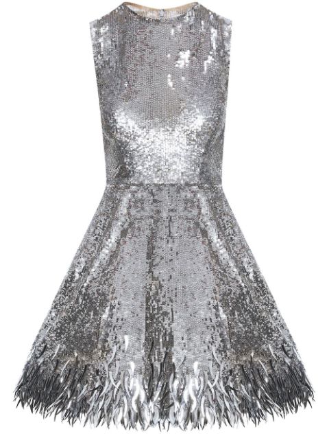 Oscar de la Renta - sequin sleeveless dress