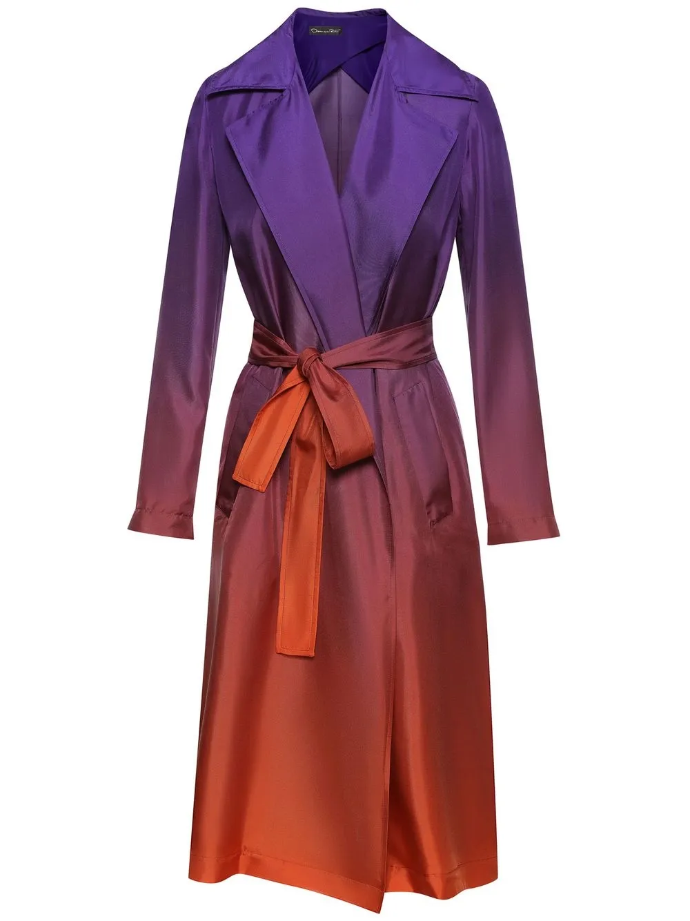 

Oscar de la Renta gabardina con efecto sombreado - Morado