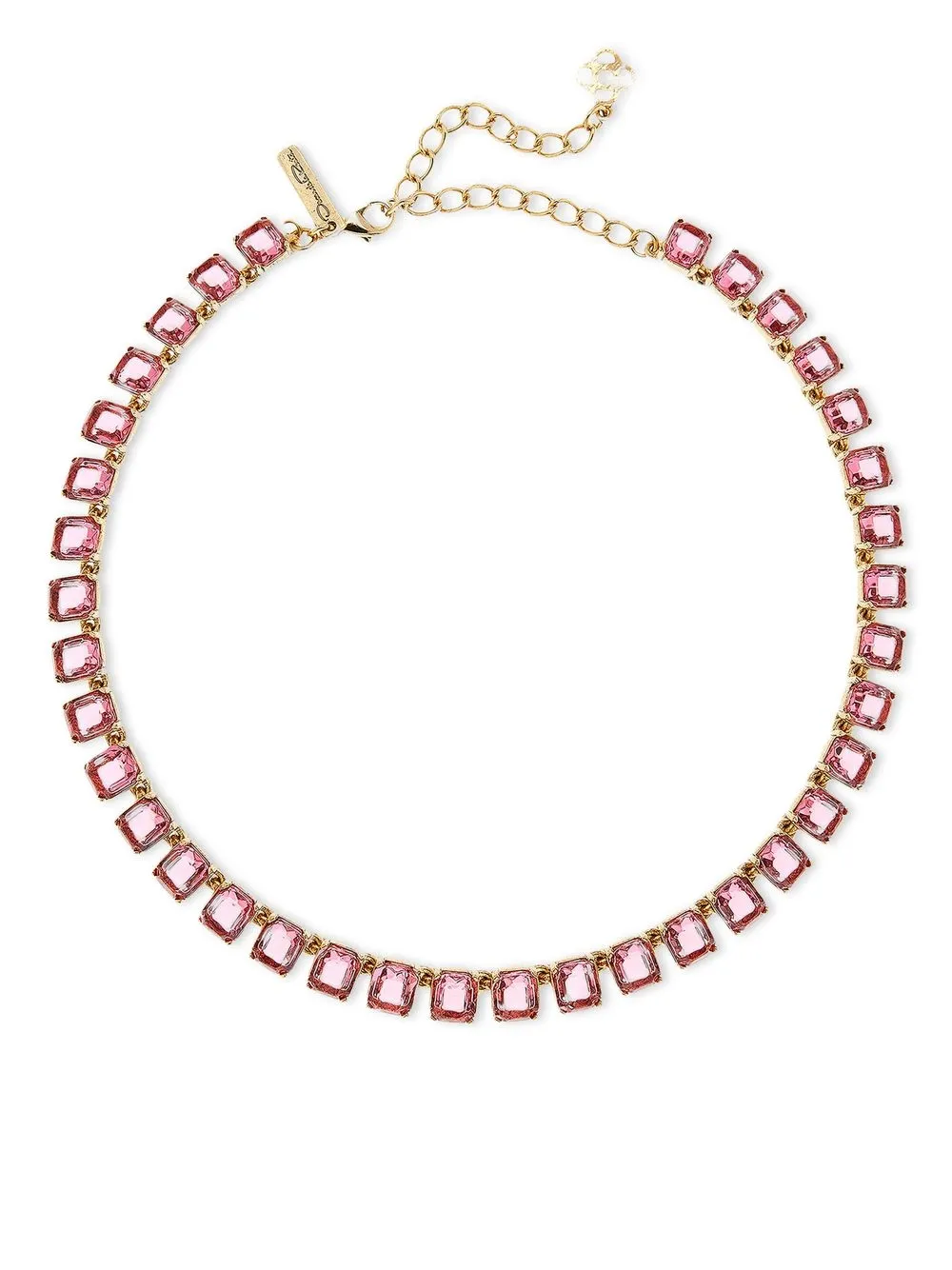 

Oscar de la Renta collar con gema cuadrada - Dorado