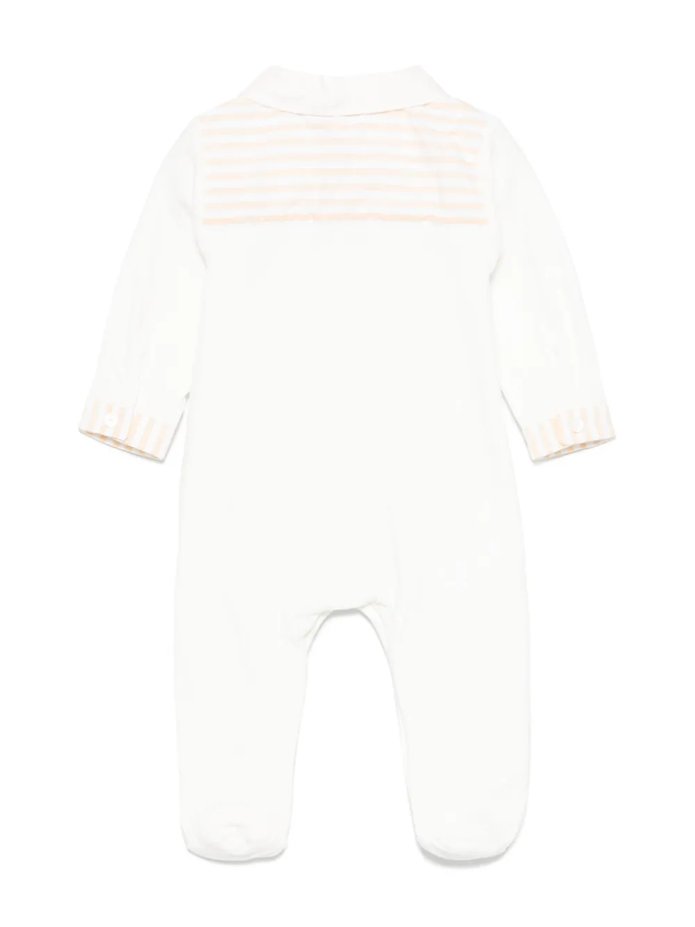 Patachou Pyjama met gestreept detail - Wit