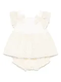 Patachou abstract-print blouse and shorts set - White