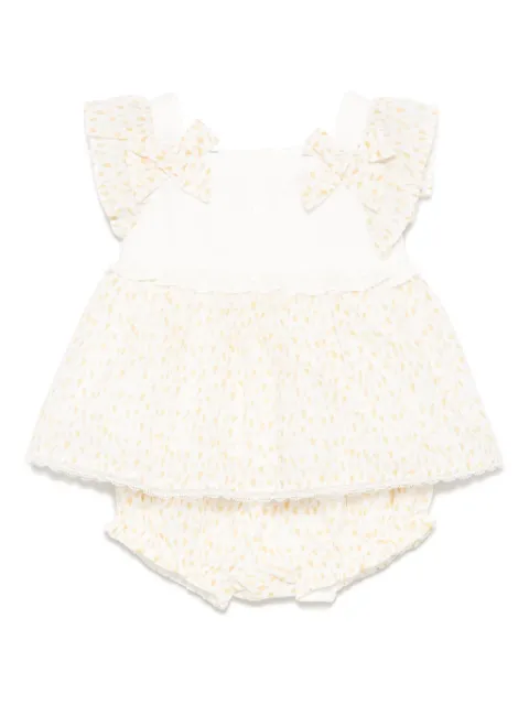 Patachou set de shorts y blusa con estampado abstracto