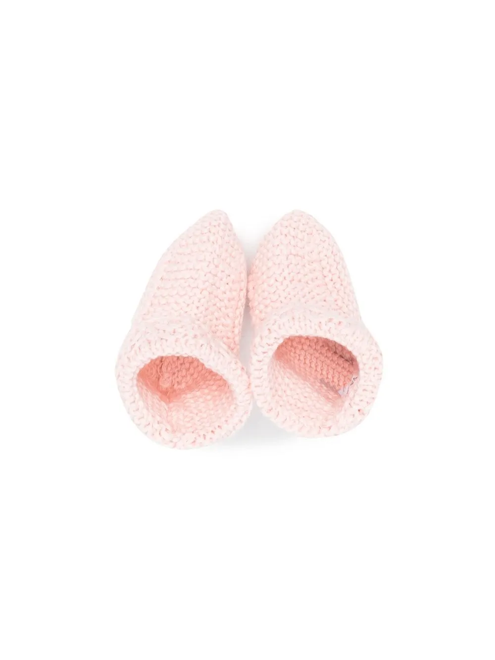 Patachou Chunky Knit Slippers In Pink