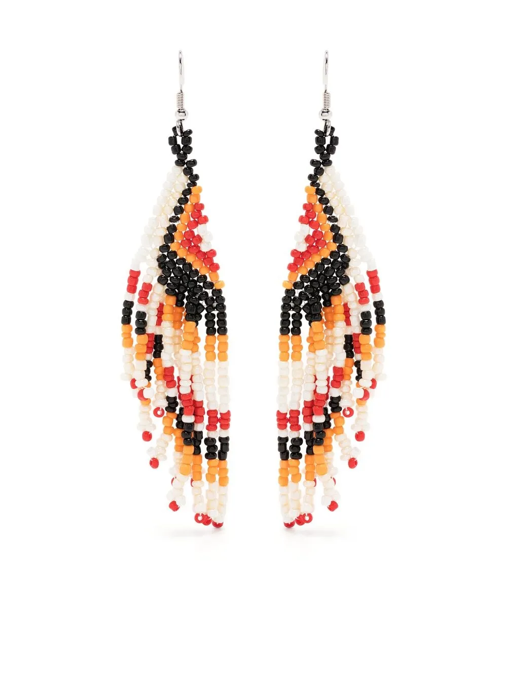 

Dsquared2 aretes con diseño trenzados con diseño color block - Rojo