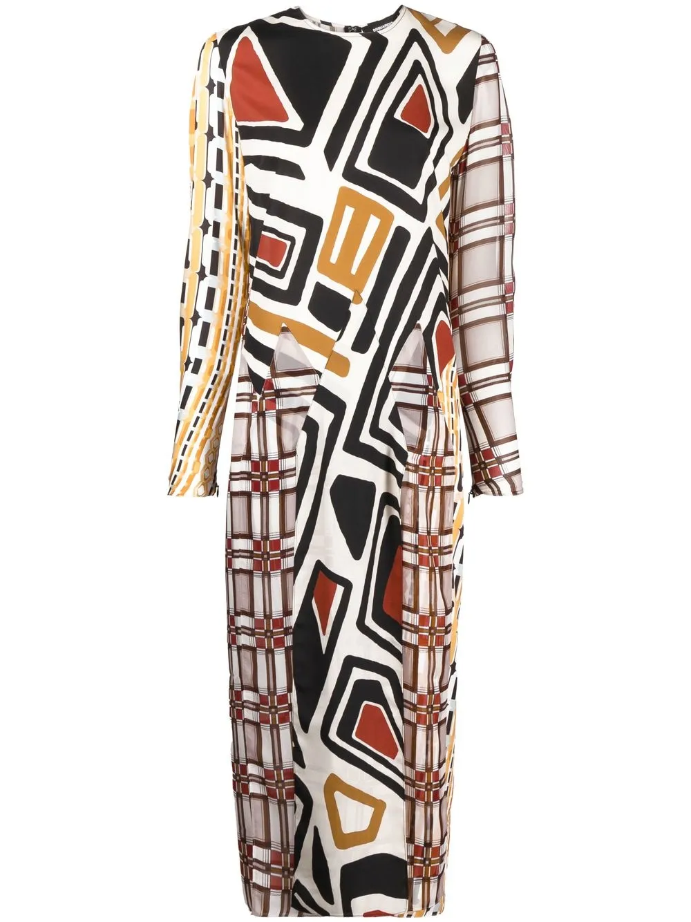 

Dsquared2 abstract-print dress - Black