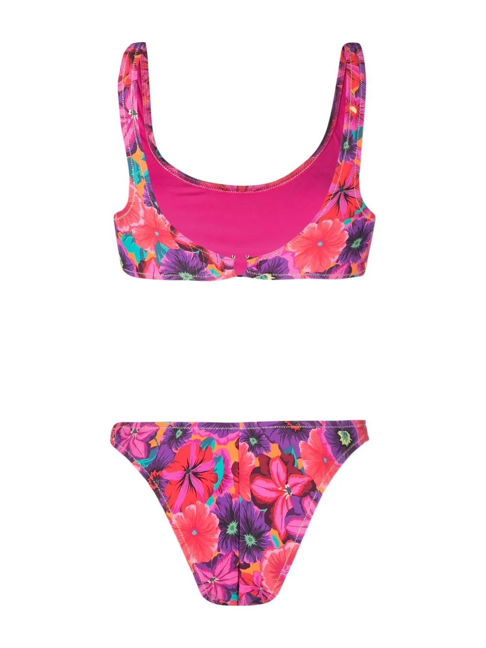 Reina Olga Bikini met bloemenprint - Roze