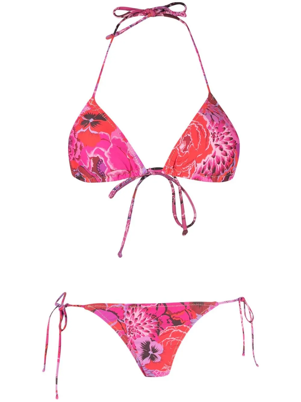 Reina Olga Love Triangle Bikini In Pink